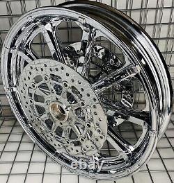 Indian Chief Classic chrome Front Wheel & Rotors 2015 -19 MAG Rims (EXCHANGE)