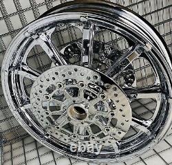 Indian Chief Classic chrome Front Wheel & Rotors 2015 -19 MAG Rims (EXCHANGE)