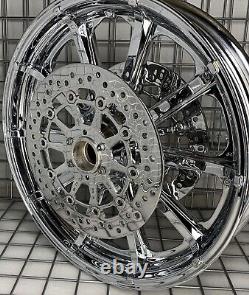 Indian Chief Classic chrome Front Wheel & Rotors 2015 -19 MAG Rims (EXCHANGE)