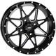 Itp Tornado Wheel Matte Black, Front/Rear / 14X7 4/137 5+2 1421951727B