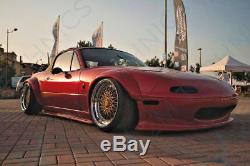 JDM Mazda MX5 NA MK1 Custom Bunny Style Fender Flares Kit Miata Wheel Arches