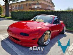 JDM Mazda MX5 NA MK1 Custom Bunny Style Fender Flares Kit Miata Wheel Arches