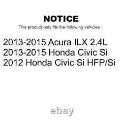 KDS Front Rear Drilled Slot Brake Rotors Metallic Pad for Acura ILX Honda Civic