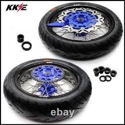 KKE 17'' Inch For YAMAHA WR250F 20-2024 WR450F 19-24 Supermoto Wheels CST Tyres