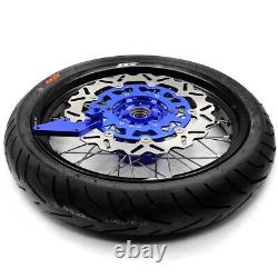 KKE 17'' Inch For YAMAHA WR250F 20-2024 WR450F 19-24 Supermoto Wheels CST Tyres