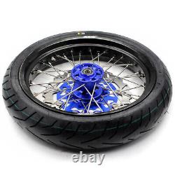 KKE 17'' Inch For YAMAHA WR250F 20-2024 WR450F 19-24 Supermoto Wheels CST Tyres