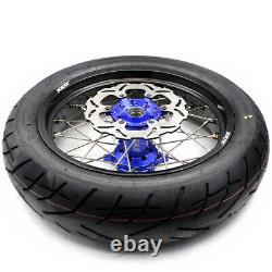 KKE 17'' Inch For YAMAHA WR250F 20-2024 WR450F 19-24 Supermoto Wheels CST Tyres