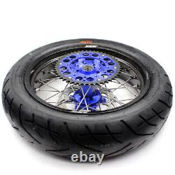 KKE 17'' Inch For YAMAHA WR250F 20-2024 WR450F 19-24 Supermoto Wheels CST Tyres