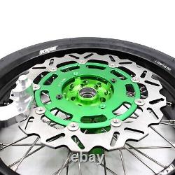 KKE 17 Supermoto Tire Wheels Rim Fit Kawasaki KX250F 2016-2019 KX450F 2006-2018