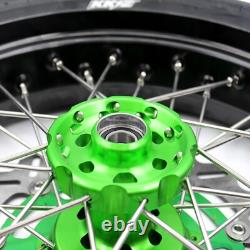KKE 17 Supermoto Tire Wheels Rim Fit Kawasaki KX250F 2016-2019 KX450F 2006-2018