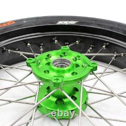 KKE 17 Supermoto Tire Wheels Rim Fit Kawasaki KX250F 2016-2019 KX450F 2006-2018