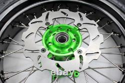 KKE 17 Supermoto Tire Wheels Rim Fit Kawasaki KX250F 2016-2019 KX450F 2006-2018