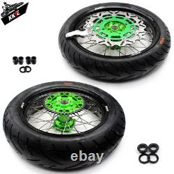 KKE 17'' Supermoto Wheels CST Tires Set For KAWASAKI KX450F 2019-2021 KX450 2023