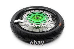 KKE 17'' Supermoto Wheels CST Tires Set For KAWASAKI KX450F 2019-2021 KX450 2023