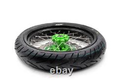 KKE 17'' Supermoto Wheels CST Tires Set For KAWASAKI KX450F 2019-2021 KX450 2023