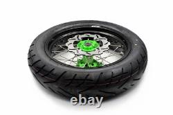 KKE 17'' Supermoto Wheels CST Tires Set For KAWASAKI KX450F 2019-2021 KX450 2023