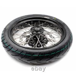 KKE 17 Supermoto Wheels Tires Rims Fit Suzuki DRZ400S 2000-2024 DRZ400E DRZ400