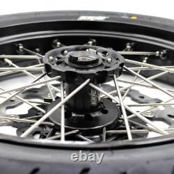 KKE 17 Supermoto Wheels Tires Rims Fit Suzuki DRZ400S 2000-2024 DRZ400E DRZ400