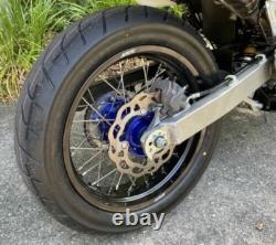 KKE 17 Wheels Tires Set For Suzuki DR650SE 1996-2026 Supermoto Motard Rims Blue