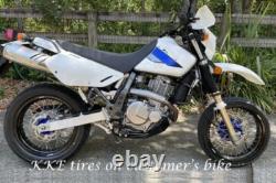 KKE 17 Wheels Tires Set For Suzuki DR650SE 1996-2026 Supermoto Motard Rims Blue