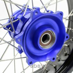 KKE 17 Wheels Tires Set For Suzuki DR650SE 1996-2026 Supermoto Motard Rims Blue