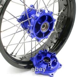 KKE 17 Wheels Tires Set For Suzuki DR650SE 1996-2026 Supermoto Motard Rims Blue