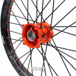KKE 19/16'' Kid's Wheels Rims Fit TC85 2014-2020 KTM SX85 2003-2020 Orange Hub