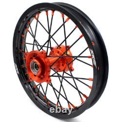 KKE 19/16'' Kid's Wheels Rims Fit TC85 2014-2020 KTM SX85 2003-2020 Orange Hub