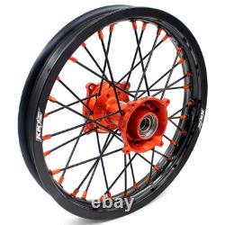 KKE 19/16'' Kid's Wheels Rims Fit TC85 2014-2020 KTM SX85 2003-2020 Orange Hub