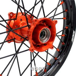 KKE 19/16'' Kid's Wheels Rims Fit TC85 2014-2020 KTM SX85 2003-2020 Orange Hub