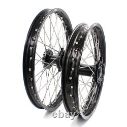 KKE 21/18 CNC Wheels Rims for SUZUKI DRZ400SM 2005-2025 DRZ400 DRZ400E/S Black