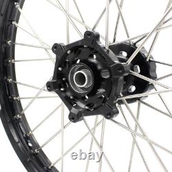 KKE 21/18 CNC Wheels Rims for SUZUKI DRZ400SM 2005-2025 DRZ400 DRZ400E/S Black