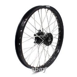 KKE 21/18 CNC Wheels Rims for SUZUKI DRZ400SM 2005-2025 DRZ400 DRZ400E/S Black
