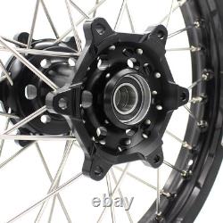 KKE 21/18 CNC Wheels Rims for SUZUKI DRZ400SM 2005-2025 DRZ400 DRZ400E/S Black