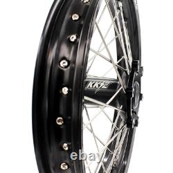 KKE 21/18 CNC Wheels Rims for SUZUKI DRZ400SM 2005-2025 DRZ400 DRZ400E/S Black