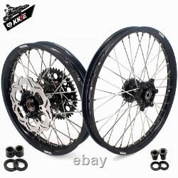 KKE 21'' & 18'' Enduro Wheel Rims Black For SUZUKI DRZ400SM 2005-2022 Dirt Bikes