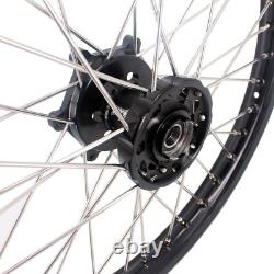 KKE 21'' & 18'' Enduro Wheel Rims Black For SUZUKI DRZ400SM 2005-2022 Dirt Bikes