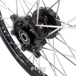 KKE 21'' & 18'' Enduro Wheel Rims Black For SUZUKI DRZ400SM 2005-2022 Dirt Bikes