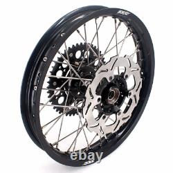 KKE 21'' & 18'' Enduro Wheel Rims Black For SUZUKI DRZ400SM 2005-2022 Dirt Bikes