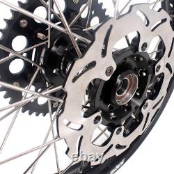 KKE 21'' & 18'' Enduro Wheel Rims Black For SUZUKI DRZ400SM 2005-2022 Dirt Bikes