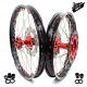 KKE 21/18'' Enduro Wheels Fit Honda XR650R 2000-2008 CNC Red Cast Hub and Nipple