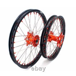KKE 21/18 Wheels For KTM SX XC XCW EXC F 125-530CC 2003-2025 Cast Orange