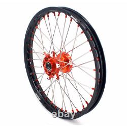 KKE 21/18 Wheels For KTM SX XC XCW EXC F 125-530CC 2003-2025 Cast Orange