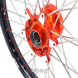 KKE 21/18 Wheels For KTM SX XC XCW EXC F 125-530CC 2003-2025 Cast Orange