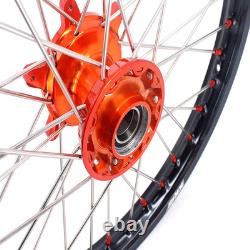 KKE 21/18 Wheels For KTM SX XC XCW EXC F 125-530CC 2003-2025 Cast Orange