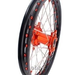 KKE 21/18 Wheels For KTM SX XC XCW EXC F 125-530CC 2003-2025 Cast Orange
