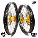 KKE 21/19 CNC Anodized Gold Hub Wheels Fit SUZUKI RM125 01-2007 RM250 2001-2008