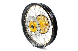 KKE 21/19 CNC Anodized Gold Hub Wheels Fit SUZUKI RM125 01-2007 RM250 2001-2008
