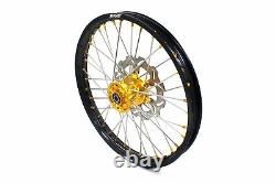 KKE 21/19 CNC Anodized Gold Hub Wheels Fit SUZUKI RM125 01-2007 RM250 2001-2008