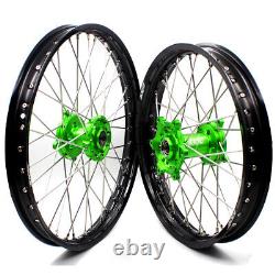 KKE 21/19 Wheels For Kawasaki KX250F KX450F 2006-2018 KX125 250 Dirt Bike Rims